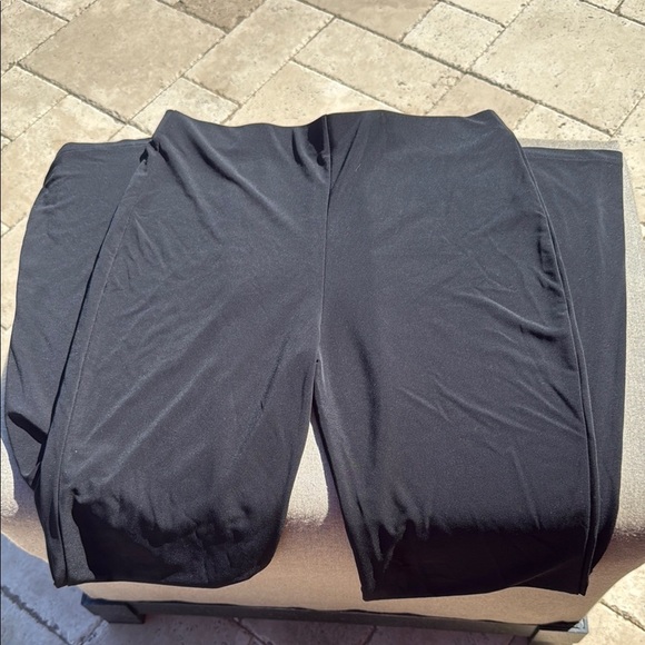 Zara Knit Wide Leg Black Leggings - Picture 1 of 3